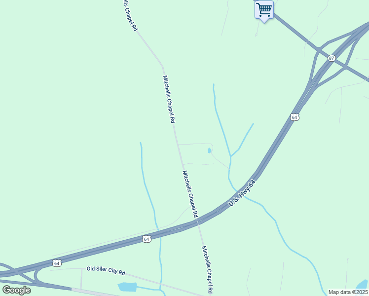 map of restaurants, bars, coffee shops, grocery stores, and more near 742 Mitchells Chapel Road in Pittsboro