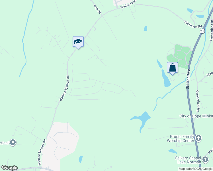 map of restaurants, bars, coffee shops, grocery stores, and more near 681 Wallace Springs Road in Statesville