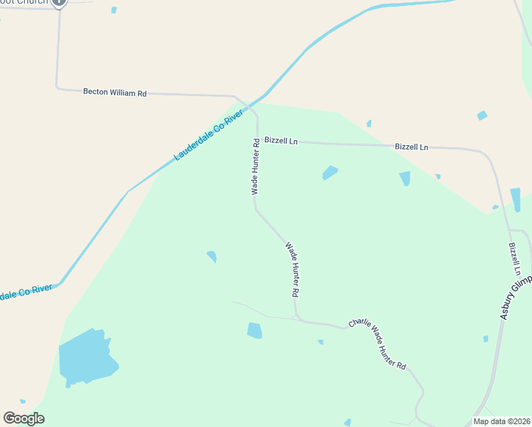 map of restaurants, bars, coffee shops, grocery stores, and more near 1282 Wade Hunter Road in Ripley