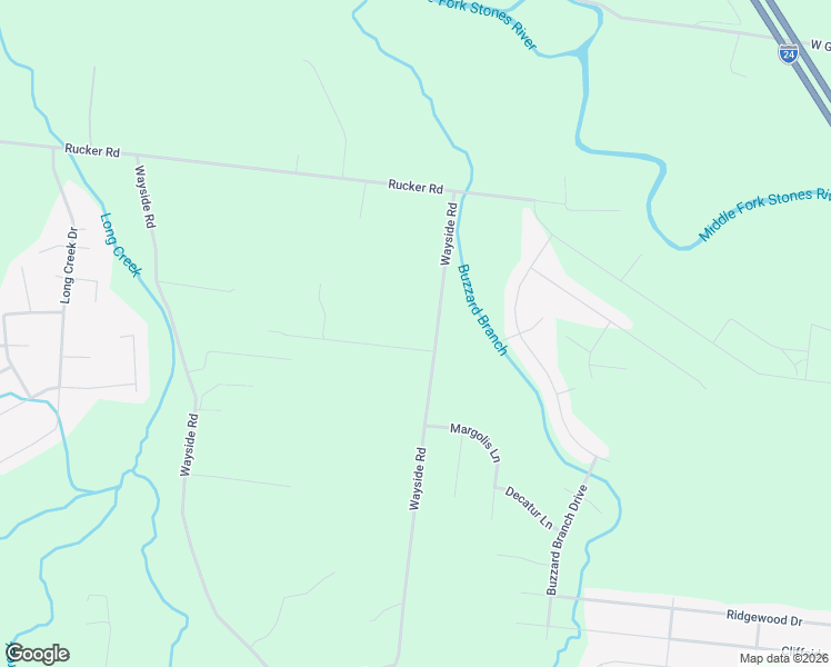 map of restaurants, bars, coffee shops, grocery stores, and more near 3464 South Rucker Street in Christiana