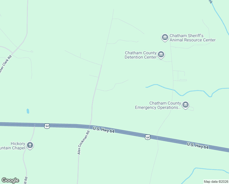 map of restaurants, bars, coffee shops, grocery stores, and more near 230 Spring View Lane in Pittsboro