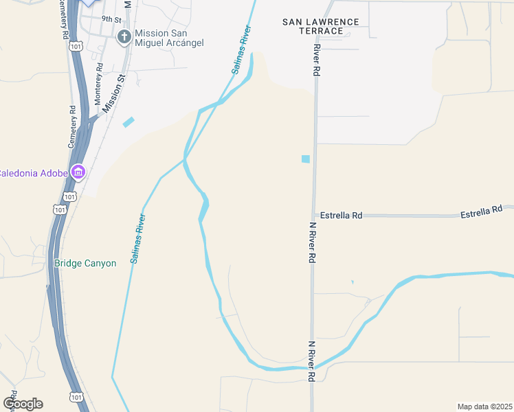 map of restaurants, bars, coffee shops, grocery stores, and more near 9247 River Road in San Miguel