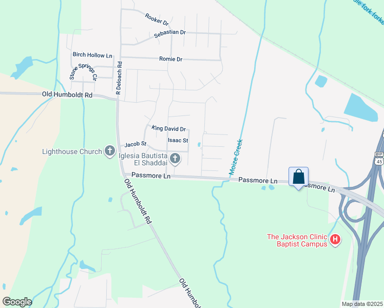 map of restaurants, bars, coffee shops, grocery stores, and more near 32 King David Drive in Jackson