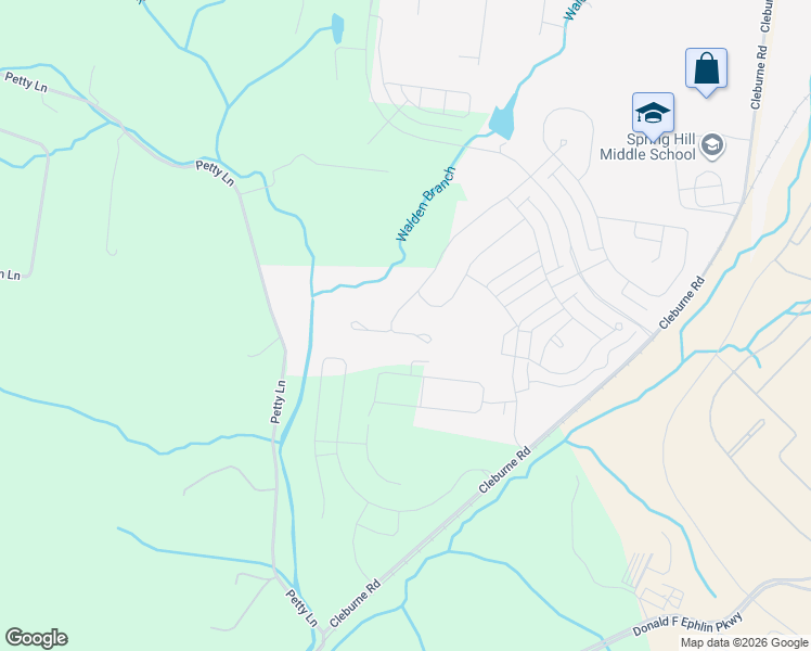 map of restaurants, bars, coffee shops, grocery stores, and more near 551 Farmstead Lane in Spring Hill