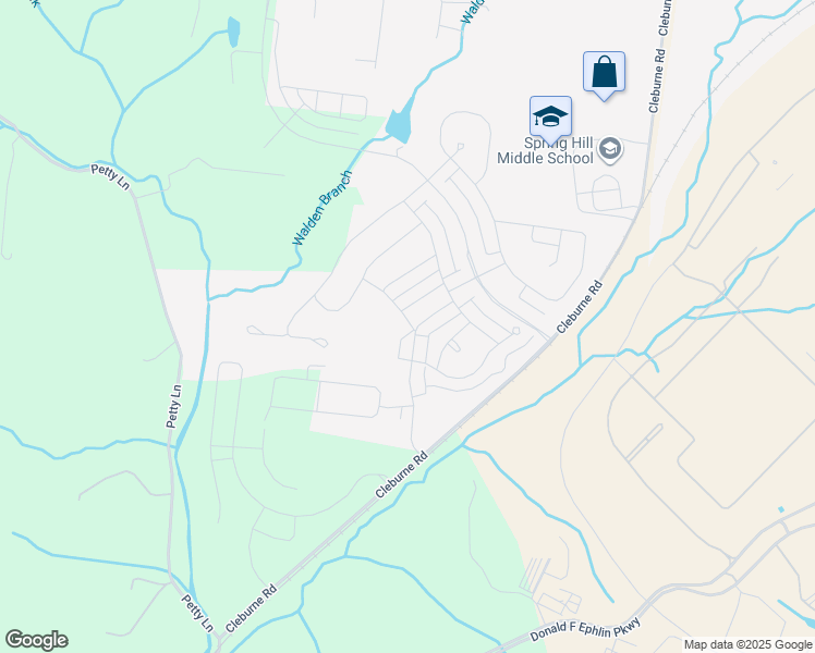 map of restaurants, bars, coffee shops, grocery stores, and more near 510 Farmstead Lane in Spring Hill