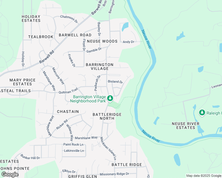 map of restaurants, bars, coffee shops, grocery stores, and more near 3200 Olustee Drive in Raleigh