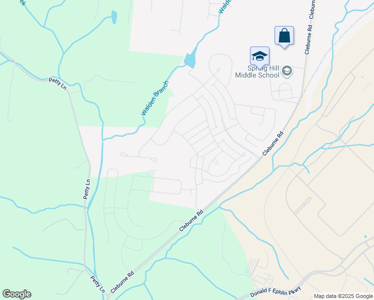 map of restaurants, bars, coffee shops, grocery stores, and more near 531 Farmstead Lane in Spring Hill
