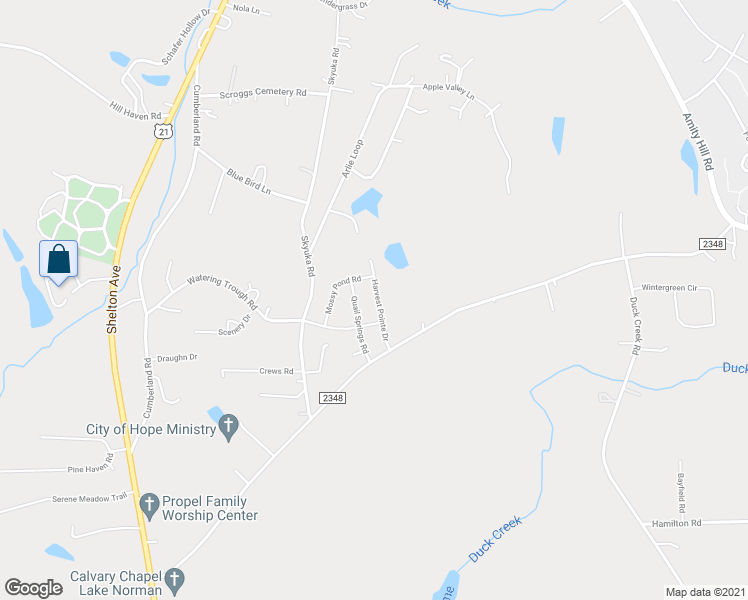 map of restaurants, bars, coffee shops, grocery stores, and more near 123 Harvest Pointe Drive in Statesville