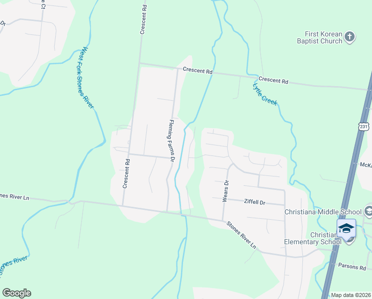 map of restaurants, bars, coffee shops, grocery stores, and more near 4441 Nickel Trace in Murfreesboro