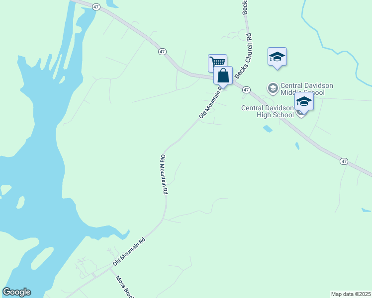 map of restaurants, bars, coffee shops, grocery stores, and more near 431 Old Mountain Road in Lexington