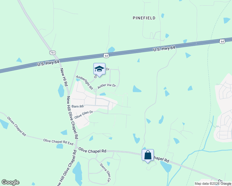 map of restaurants, bars, coffee shops, grocery stores, and more near 1195 Chestnut Bluff Run in Apex