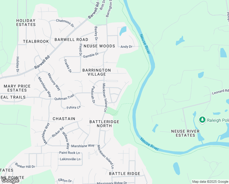 map of restaurants, bars, coffee shops, grocery stores, and more near 6409 Island Ford Drive in Raleigh