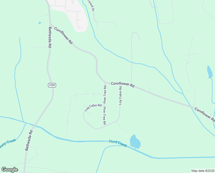 map of restaurants, bars, coffee shops, grocery stores, and more near 107 Pine Tree Road in Statesville