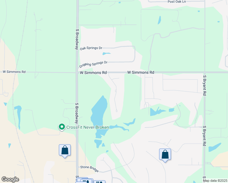 map of restaurants, bars, coffee shops, grocery stores, and more near 8075 Pleasant Oaks Drive in Edmond