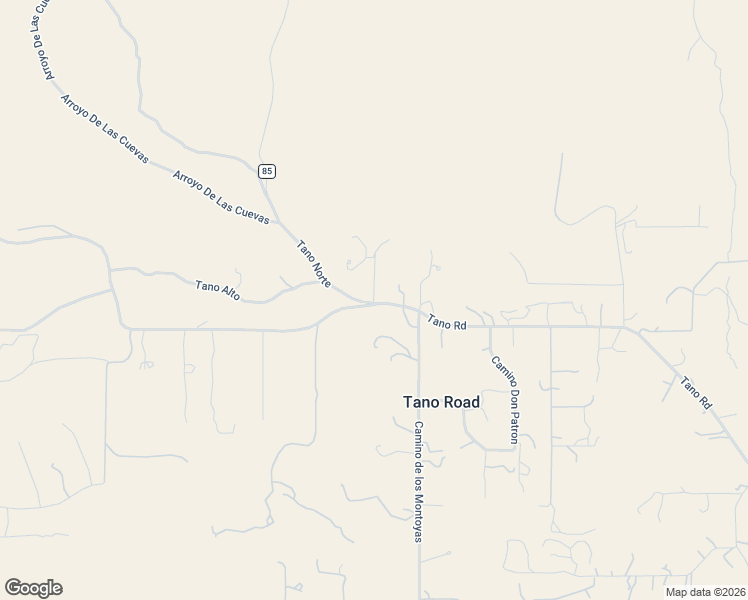 map of restaurants, bars, coffee shops, grocery stores, and more near 7 Pinon Ridge Lane in Santa Fe