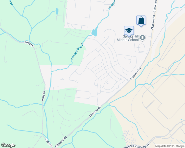 map of restaurants, bars, coffee shops, grocery stores, and more near 531 Farmstead Lane in Spring Hill
