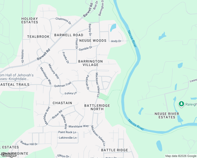 map of restaurants, bars, coffee shops, grocery stores, and more near 6401 Island Ford Drive in Raleigh