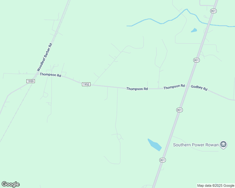 map of restaurants, bars, coffee shops, grocery stores, and more near Thompson Road in Salisbury