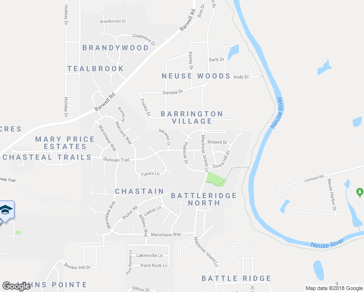 map of restaurants, bars, coffee shops, grocery stores, and more near 6020 Paducah Drive in Raleigh