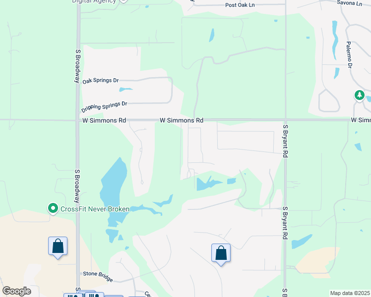 map of restaurants, bars, coffee shops, grocery stores, and more near 8107 Brighton Avenue in Guthrie