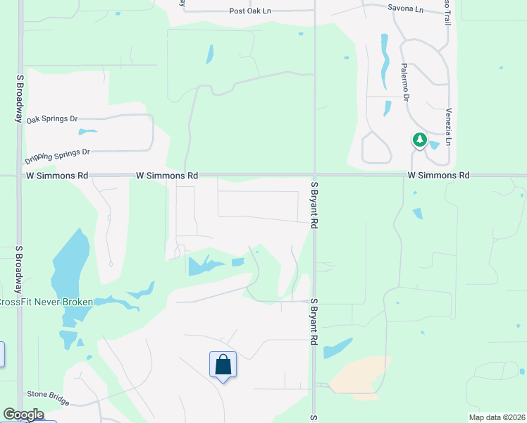 map of restaurants, bars, coffee shops, grocery stores, and more near 1290 Lakeview Drive in Edmond