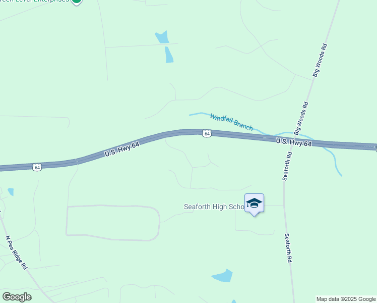map of restaurants, bars, coffee shops, grocery stores, and more near 147 Gentry Drive in Pittsboro