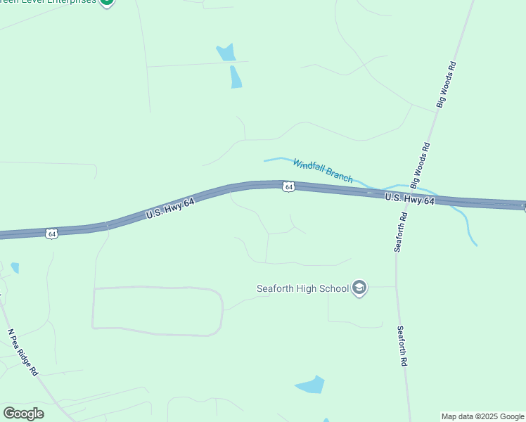 map of restaurants, bars, coffee shops, grocery stores, and more near 147 Gentry Drive in Pittsboro