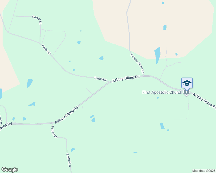 map of restaurants, bars, coffee shops, grocery stores, and more near 3166 Asbury Glimp Road in Ripley