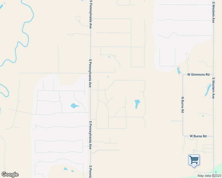 map of restaurants, bars, coffee shops, grocery stores, and more near 13310 South Pennsylvania Avenue in Edmond