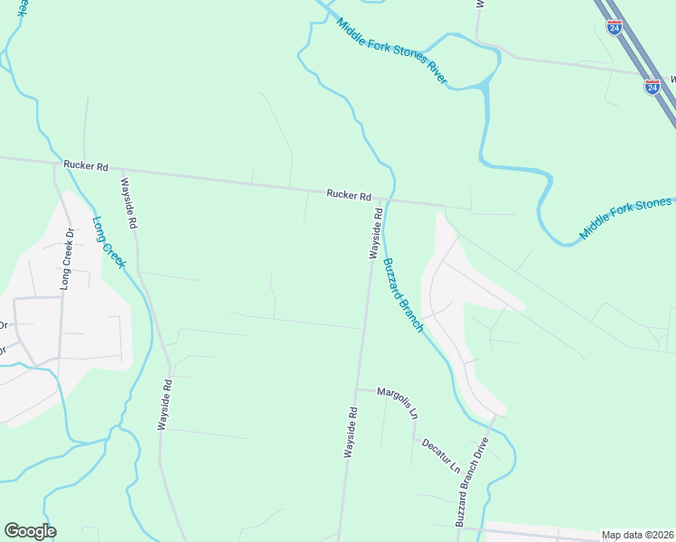 map of restaurants, bars, coffee shops, grocery stores, and more near 3260 Rucker Road in Christiana