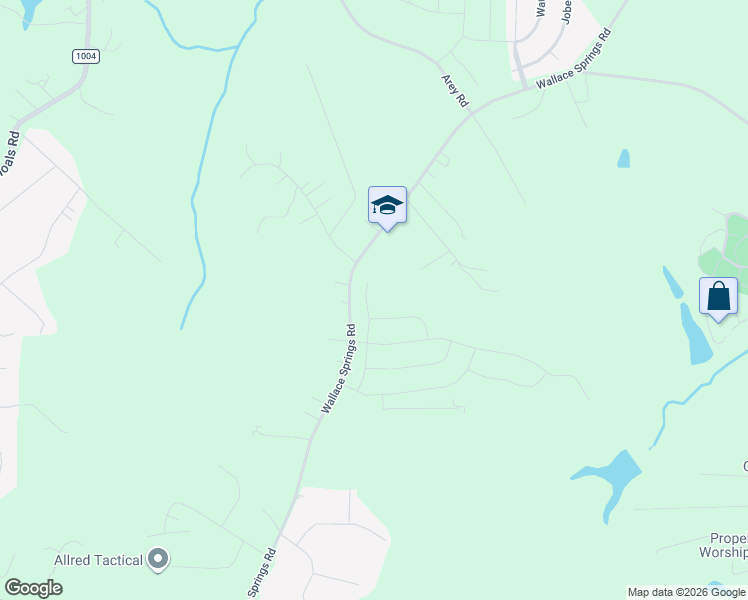 map of restaurants, bars, coffee shops, grocery stores, and more near 126 Jessi Lane in Statesville