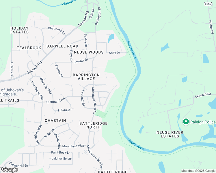 map of restaurants, bars, coffee shops, grocery stores, and more near 3104 Cynthiana Court in Raleigh