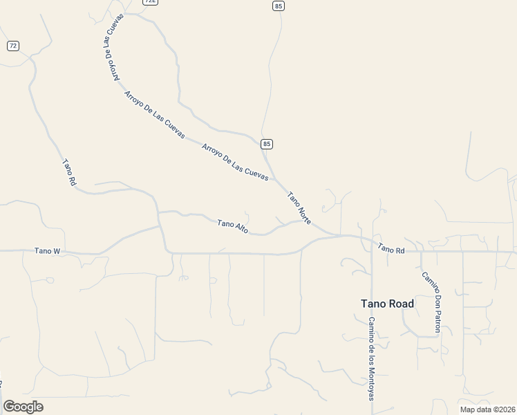 map of restaurants, bars, coffee shops, grocery stores, and more near 25 Tano Alto in Santa Fe