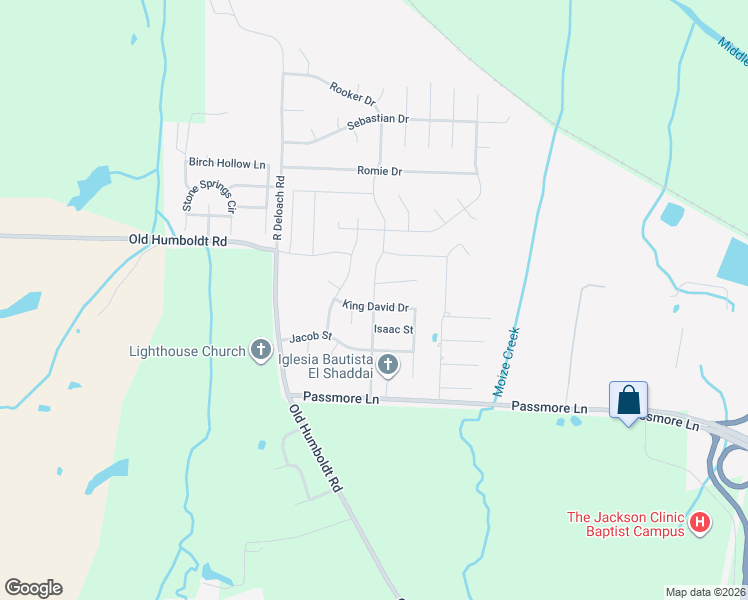 map of restaurants, bars, coffee shops, grocery stores, and more near 137 Abraham Drive in Jackson