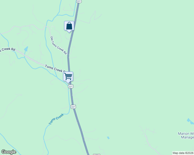 map of restaurants, bars, coffee shops, grocery stores, and more near in McDowell