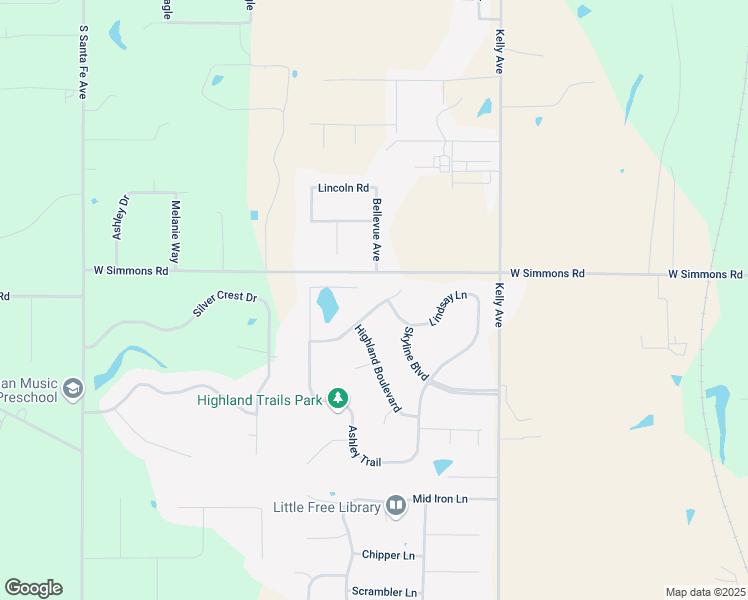 map of restaurants, bars, coffee shops, grocery stores, and more near 1231 Frontier Circle in Edmond