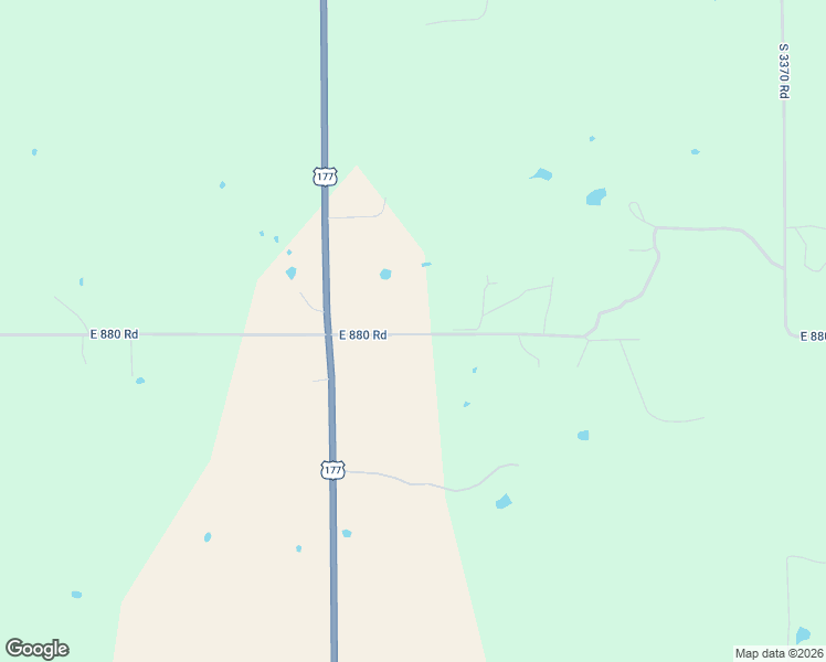 map of restaurants, bars, coffee shops, grocery stores, and more near 336266 East 880 Road in Wellston