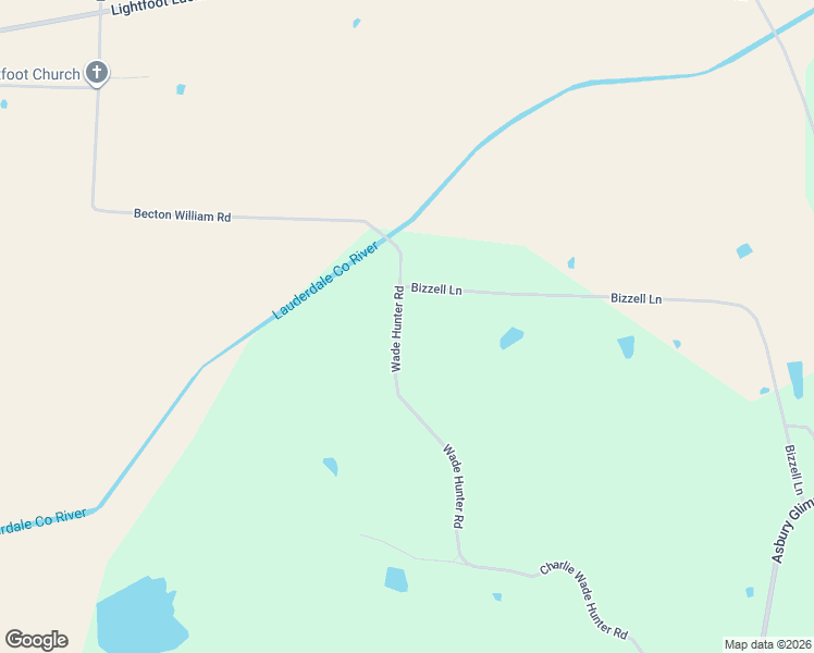 map of restaurants, bars, coffee shops, grocery stores, and more near 1376 Wade Hunter Road in Ripley