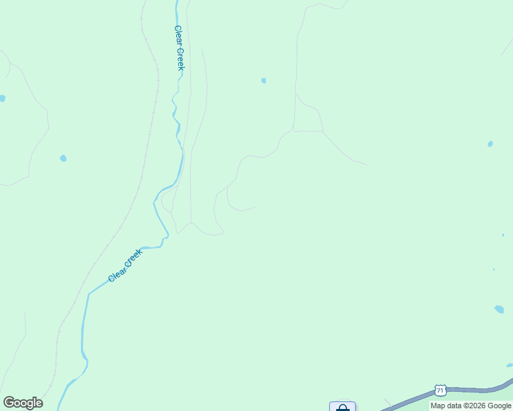 map of restaurants, bars, coffee shops, grocery stores, and more near 23318 Price Road in Mountainburg