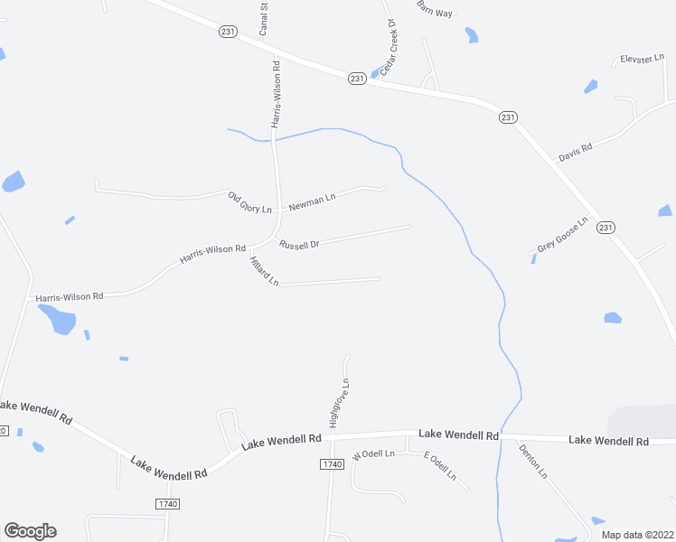 map of restaurants, bars, coffee shops, grocery stores, and more near 297 Hillard Lane in Wendell