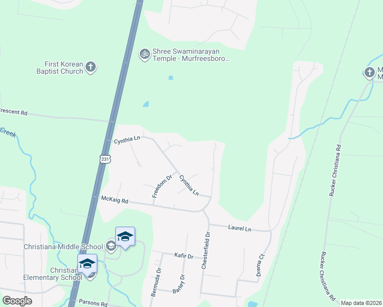 map of restaurants, bars, coffee shops, grocery stores, and more near 465 Liberty Court in Murfreesboro