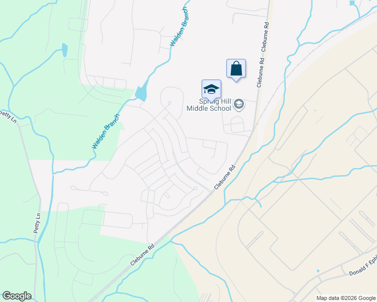 map of restaurants, bars, coffee shops, grocery stores, and more near 304 Eastwood Lane in Spring Hill