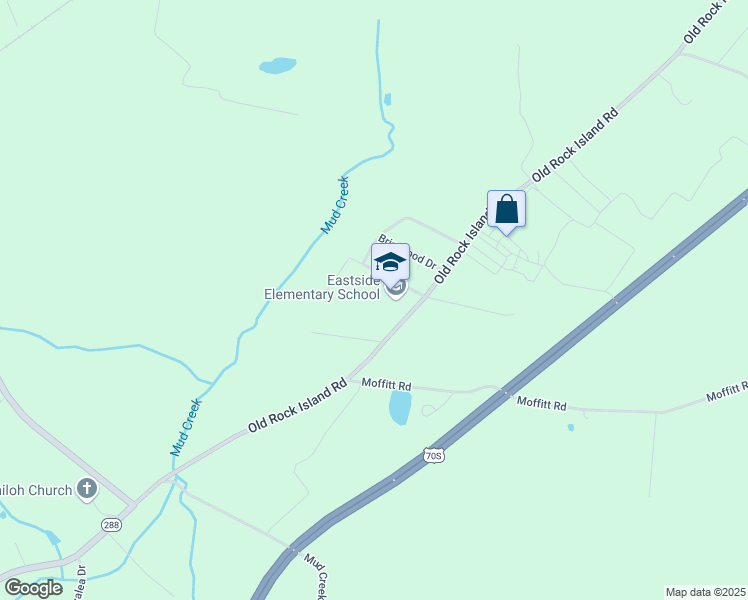 map of restaurants, bars, coffee shops, grocery stores, and more near 2121 Old Rock Island Road in Rock Island
