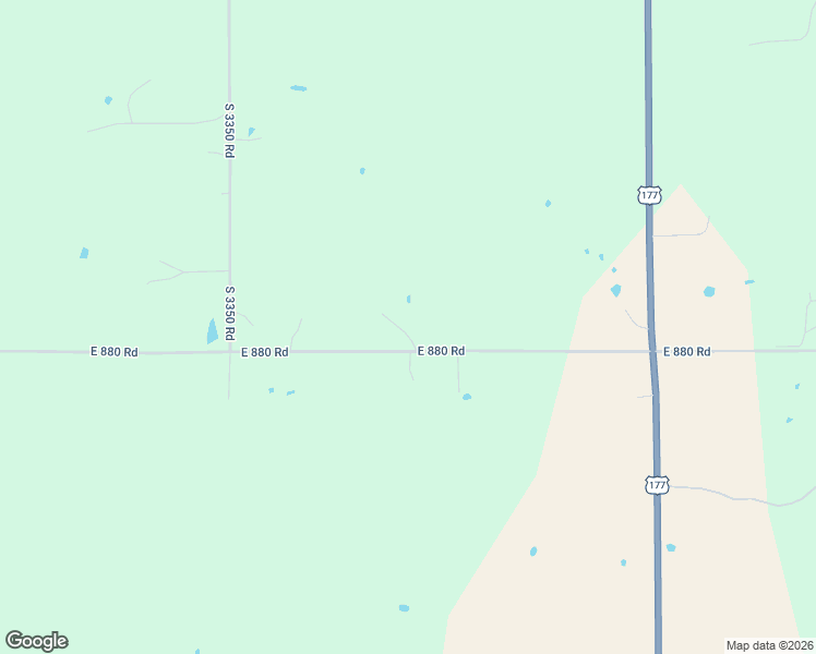 map of restaurants, bars, coffee shops, grocery stores, and more near 335414 East 880 Road in Wellston