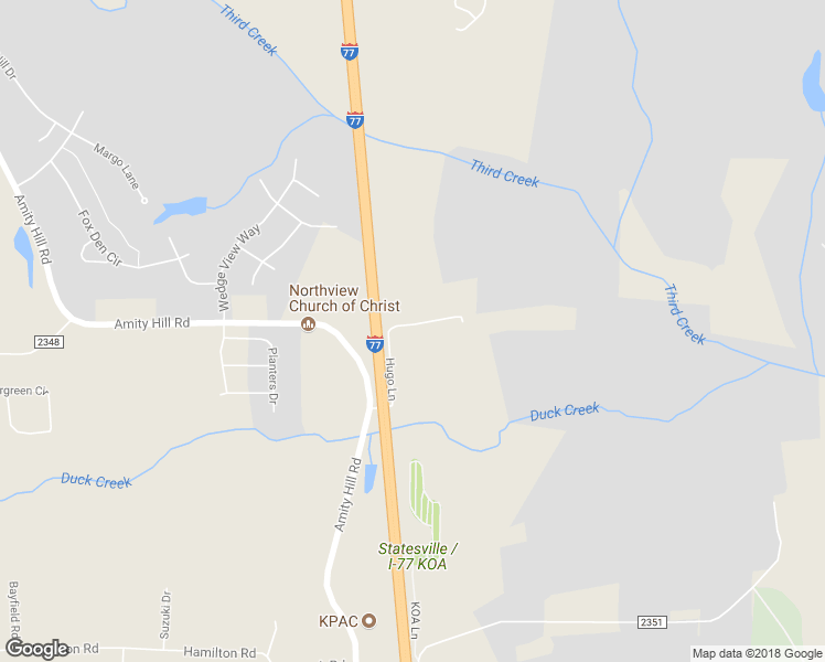 map of restaurants, bars, coffee shops, grocery stores, and more near 154 Hugo Lane in Statesville