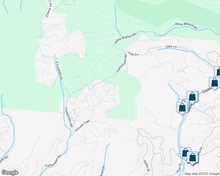 map of restaurants, bars, coffee shops, grocery stores, and more near 1014 Laurel Hollow Way in Gatlinburg