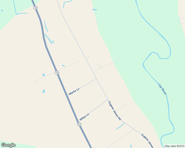 map of restaurants, bars, coffee shops, grocery stores, and more near 3571 Eugene James Road in Tarboro