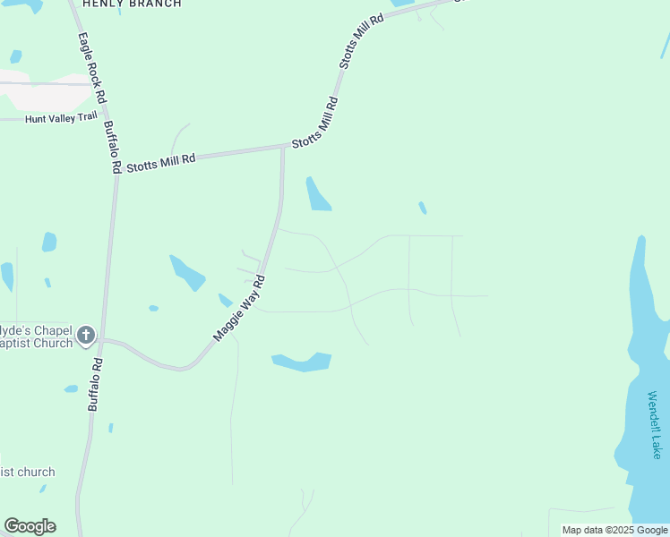 map of restaurants, bars, coffee shops, grocery stores, and more near Clydes point way in Wendell