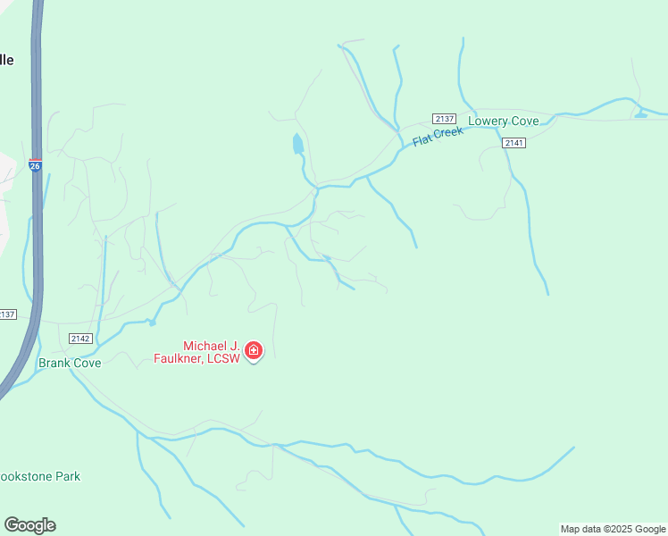 map of restaurants, bars, coffee shops, grocery stores, and more near 14 Hazy Dawn Lane in Weaverville