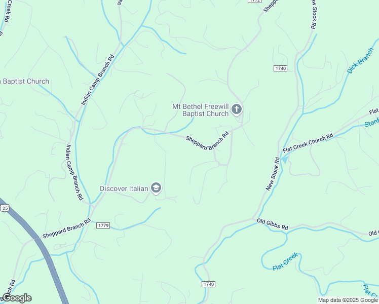 map of restaurants, bars, coffee shops, grocery stores, and more near 211 Sheppard Branch Road in Weaverville